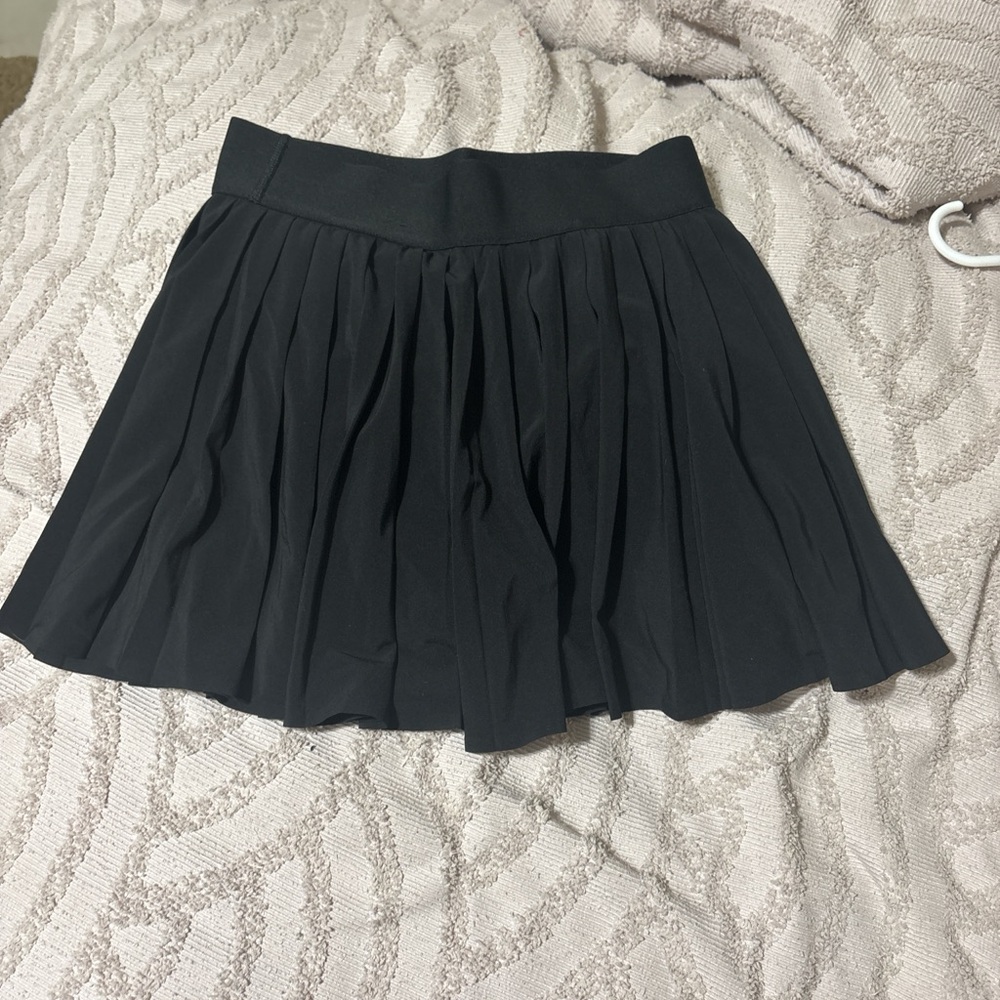 Aritzia black Pleated Mini Skirt